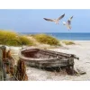 All Seasons Posters  strand met boot 80 x 60 tuinposter