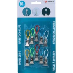 Outlet Alpina Handdoekklemmen multicolour 10 stuks