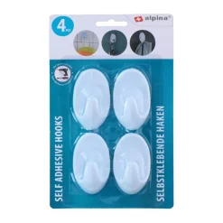 Clearance Alpina Zelfklevende Haken 4-6-8 stuks assorti
