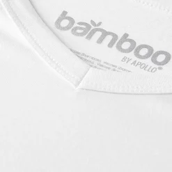 Best Apollo Bamboo V-hals shirt heren white 2-pack