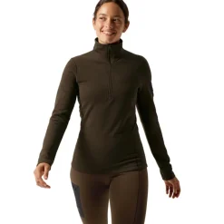 New Arc'teryx Kyanite Baselayer Zip Neck shirt dames carob