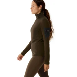 New Arc'teryx Kyanite Baselayer Zip Neck shirt dames carob