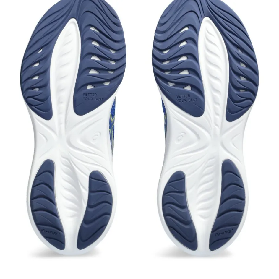 Asics Gel-Cumulus 25 GS hardloopschoenen junior illusion blue glow yellow