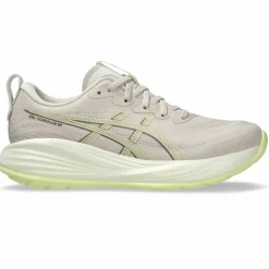 Asics Gel-Cumulus 27 hardloopschoenen dames mineral beige huddle yellow