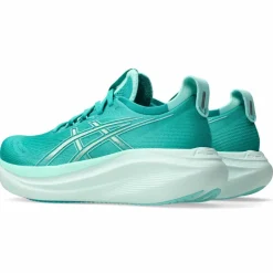Discount Asics Gel-Nimbus 27 hardloopschoenen dames wave teal illuminate mint