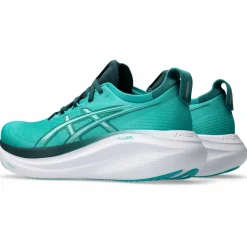Asics Gel-Nimbus 27 hardloopschoenen heren wave teal saxon green