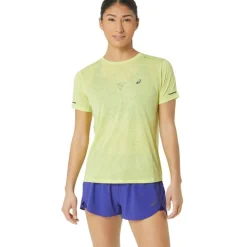 Clearance Asics Metarun Pattern SS hardloopshirt dames glow yellow