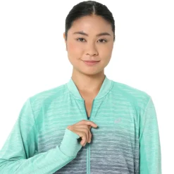 Asics Nagino Run hardloopjack dames aurora green blue  expanse