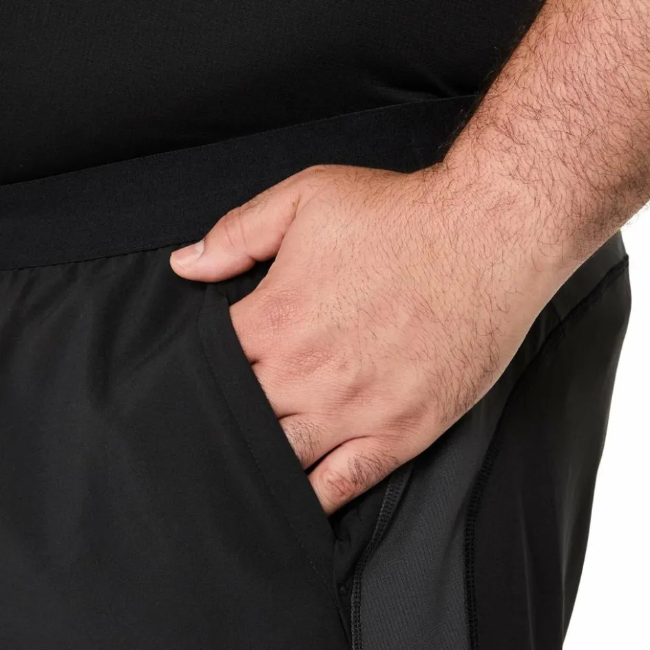 Asics Road 5 inch hardloopbroek heren performance black graphite grey