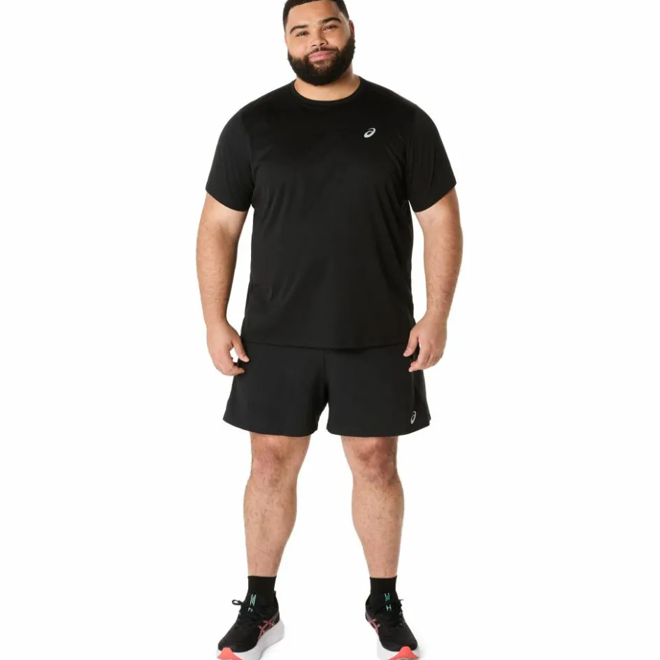 Asics Road 5 inch hardloopbroek heren performance black graphite grey