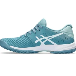 Discount Asics Solution Swift FF Clay tennisschoenen dames gris blue white