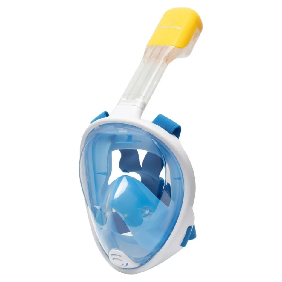 Atlantis Full Face snorkelmasker junior wit blauw