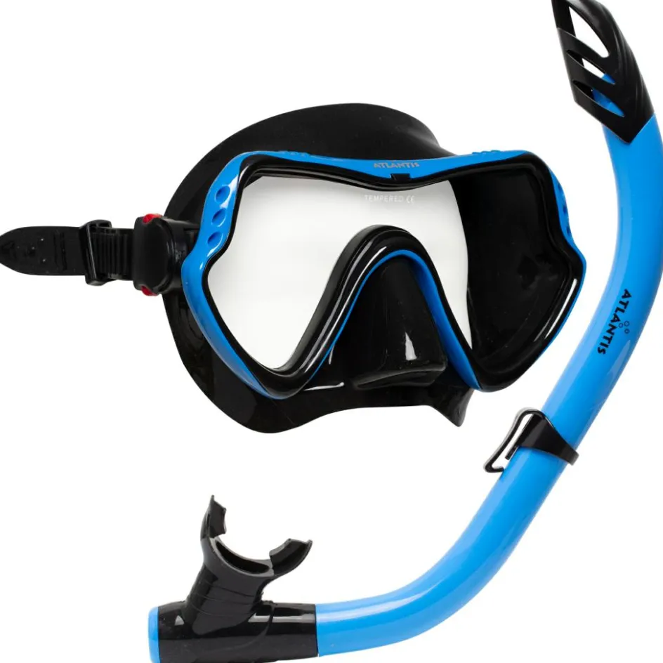 Atlantis Samana Pro Combo snorkelset black ocean