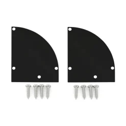 Discount Atlas Solar  Zijkapjes voor zonnepaneel spoiler zwart