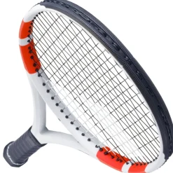 Clearance Babolat Pure Strike 100 Gen4 tennisracket wit rood ZWART