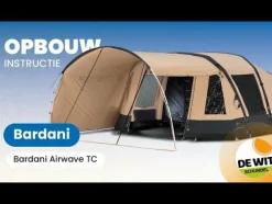 Outlet Bardani AirWave 350 Deluxe TC opblaasbare tent beige anthracite