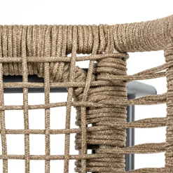 Bardani Boston loungestoel inclusief hocker sahara dust