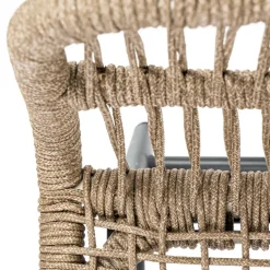 Bardani Boston loungestoel inclusief hocker sahara dust