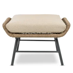 Bardani Boston loungestoel inclusief hocker sahara dust