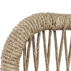 Bardani Boston loungestoel inclusief hocker sahara dust