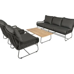 Discount Bardani Riva 4-delig loungeset black