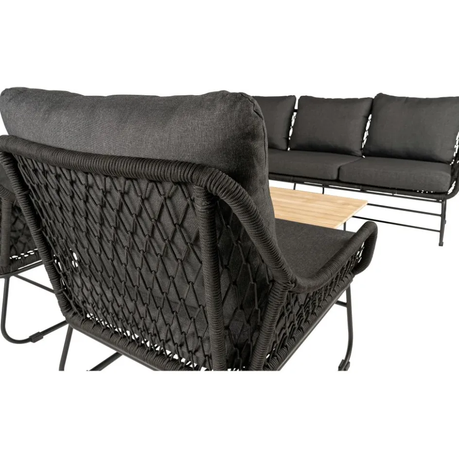 Discount Bardani Riva 4-delig loungeset black