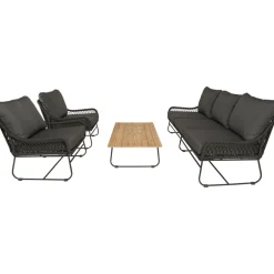 Discount Bardani Riva 4-delig loungeset black