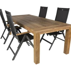 New Bardani Roma 240 Aruba 4 tuinset verstelbaar teak antraciet teak