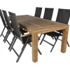 Bardani Roma 240 Aruba 6 tuinset verstelbaar teak antraciet
