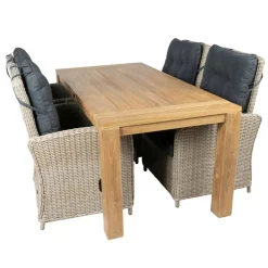 Bardani Roma 180 Atlantic 4 tuinset teak mexican sand