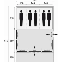 Hot Bardani Spitfire 400 XL RSTC tunneltent beige
