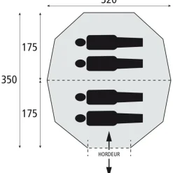 Online Bardani Taiga 320 RSTC piramidetent beige