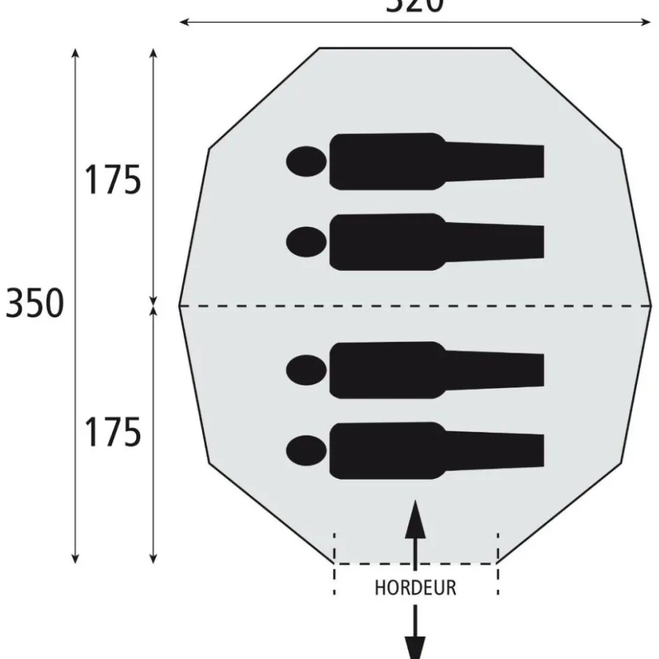 Online Bardani Taiga 320 RSTC piramidetent beige