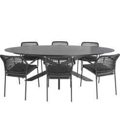 Bardani Varesse 240 x 108 cm Barista 6 tuinset antraciet