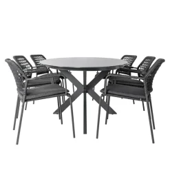 Bardani Varesse 240 x 108 cm Barista 6 tuinset antraciet