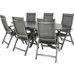 Bardani Varesse 240 x 108 cm Easy 6 tuinset antraciet