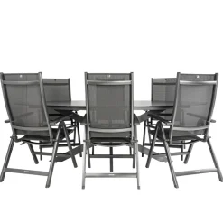 Bardani Varesse 240 x 108 cm Easy 6 tuinset antraciet