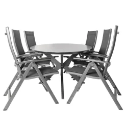 Bardani Varesse 240 x 108 cm Easy 6 tuinset antraciet