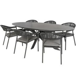 Hot Bardani Varesse 240 x 108 cm Sienna 6 tuinset antraciet