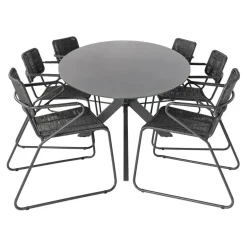 Discount Bardani Varesse 240 x 108 cm Swing 6 tuinset antraciet