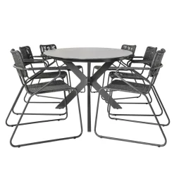 Discount Bardani Varesse 240 x 108 cm Swing 6 tuinset antraciet