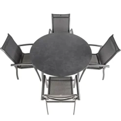 Hot Bardani Verdi Legato ø 130 cm tuinset 5-delig antraciet