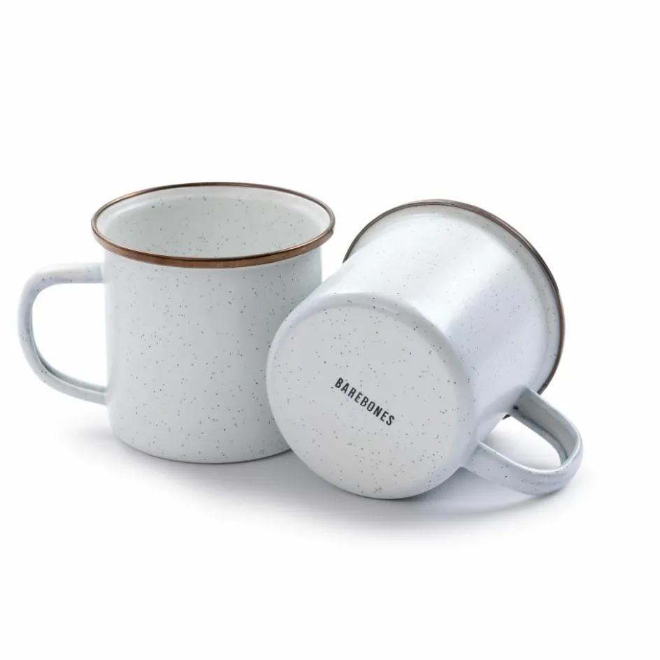 Barebones Emaille mok 473 ml eggshell 2-pack