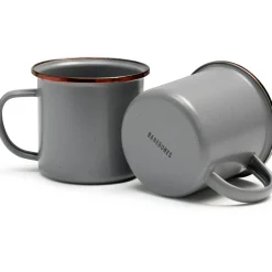 Online Barebones Emaille mok 473 ml grey 2-pack