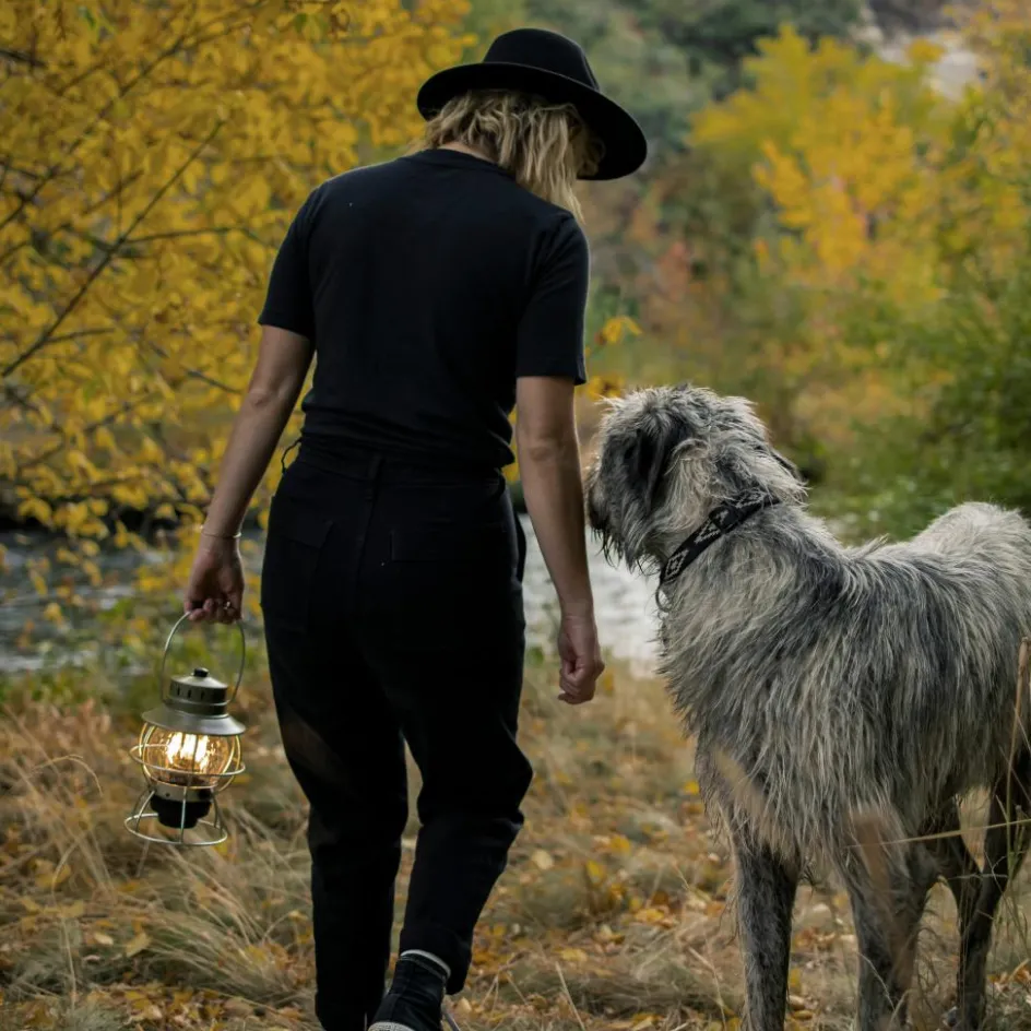 New Barebones Railroad lantaarn olive