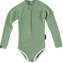 Beach & Bandits  Basil Ribbed UPF50+ badpak junior