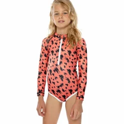 Clearance Beach & Bandits  Red Electric UPF50+ badpak junior coral