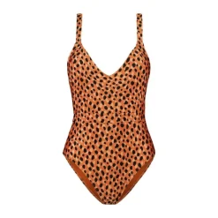 Beachlife Leopard Spots V-hals badpak dames