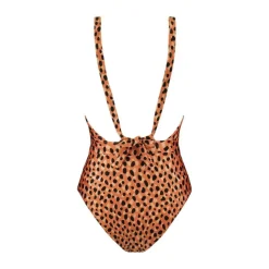 Beachlife Leopard Spots V-hals badpak dames