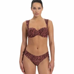 Beachlife Zebra bandeau bikini top dames